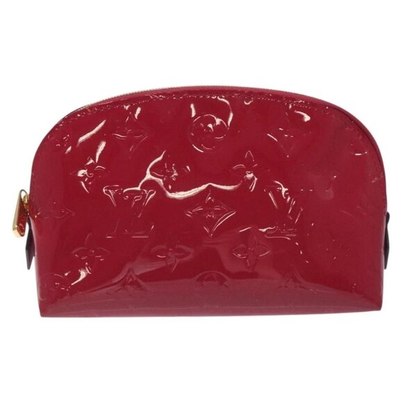 LOUIS VUITTON Monogram Vernis Pochette Cosmetic Rose Indian M90009 Auth 130667 - Picture 12 of 15